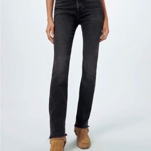 NEW Re/Done Comfort Stretch Slim Straight Black Denim Jean Size 29